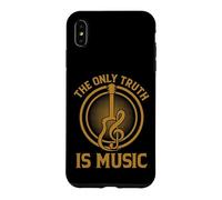 The Only Truth is Music Guitare Acoustique rétro Coque pour iPhone XS Max