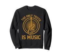 The Only Truth is Music Guitare Acoustique rétro Sweatshirt