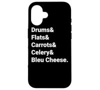 The Only Way to Eat Wings Funny Buffalo Chicken Wing Coque pour iPhone 16