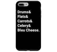 The Only Way to Eat Wings Funny Buffalo Chicken Wing Coque pour iPhone 7 Plus/8 Plus
