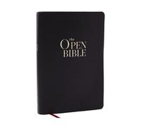 The Open Bible: Read and Discover the Bible for Yourself (NKJV, Black Leathersoft, Red Letter, Comfort Print)