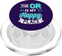 The Or is My Happy Place Citation Humoristique Technicien Chirurgical PopSockets PopGrip pour MagSafe
