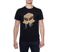 The Orange Metal Gear Solid Hommes T-Shirt Noir Col Rond Men Black Round Neck M