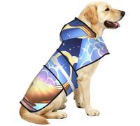 The Orb Of Dreams Manteau de pluie imperméable pour chiens de petite, moyenne et grande taille avec bandes réfléchissantes et sangle ventrale réglable
