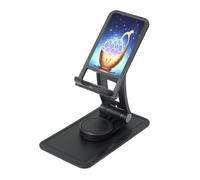 The orb of Dreams Support de téléphone réglable pour iPhone et tous les téléphones, rotation à 360°, pliable intégré, base carrée