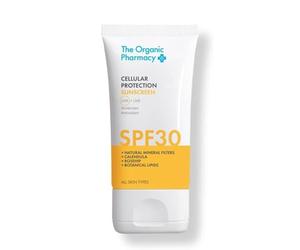 The Organic Pharmacy Cellular Protection solaire SPF 30 40 ml - Protection à large spectre hydratant, avec filtres minéraux naturels, calendula, cynorrhodon, bio 18,6 %, naturel 86,6 %