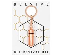 The Original Bee Revival Kit - Porte-clés rose contenant un sirop alimentaire pour abeille pour aider une abeille fatiguée. Cadeau adapté aux abeilles pour les amoureux de la nature, rose, taille
