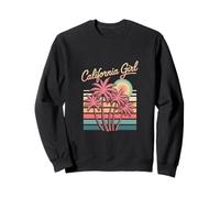 The Original California Girl Jolie Pink Girly California Palm Sweatshirt