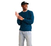 The Original Cashmere Crewneck Sweater Men's (US, Alpha, Large, Regular, Regular, Peacock Blue)