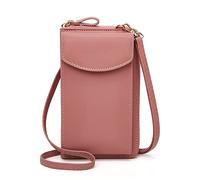 The Original Clutch Wallet, PU Leather Crossbody Cell Phone Bag for Women Wallet Purse (Pink-b)