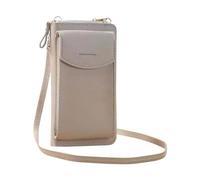The Original Clutch Wallet Trendy Mobile Phone Bag Korean Fashion Grande Capacité Double Couche Portefeuille Multi Fonctionnel Femme Sac Bandoulière Bagages Peseur, gris, Taille unique
