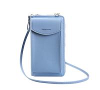 The Original Clutch Wallet Trendy Mobile Phone Bag Korean Fashion Large Capacity Double Layer Wallet Multi Functional Women Crossbody Bag Small Transparent Purse
