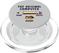 The Original Computer Sarcastic Funny IT Tech Print Supprimer PopSockets PopGrip pour MagSafe