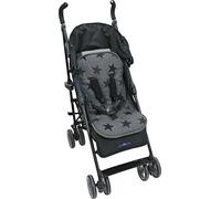 The Original Dooky Dossier en coton pour poussette Universel et réversible Pour transat et siège auto Grigio con Stelle - Grey Stars