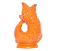 The Original Gluggle Jug - Carafe orange en forme de poisson - Pichet décoratif en forme de poisson - Pichet décoratif pour eau, cocktail, vin et gin, carafe ou vase - Fabriqué à la main en
