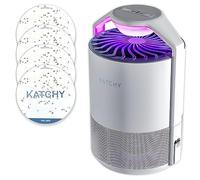The Original Katchy Piège à insectes d’intérieur - Alimenté par ventilateur avec lumière UV - Piège intérieur pour mouches des fruits, moucherons, moustiques et mites (blanc)