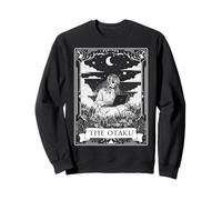The Otaku Anime Manga Japanese Girl Tarot Card Squelette Sweatshirt