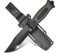 The Outdoor 4.7"" Drop Point Fixed Blade Survival Knife-Stainless SteelHard Case IncludedIdeal Hunting,Camping,Bushcraft,Bivvy-Men Nature Gift
