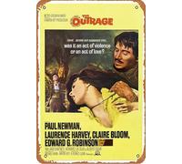 The Outrage Movie Plaque en métal 20,3 x 30,5 cm Décoration murale vintage rétro