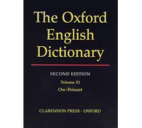 The Oxford English Dictionary Second Edition (VOLUME 11)