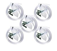 THE OXYGEN STORE Lot de 5 masques médicaux à oxygène et tube 1,8 m - Marquage CE (5 masques), transparent, transparent