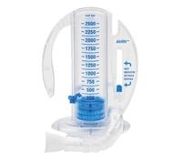 The Oxygen Store Spiromètre d'exercice pour la respiration profonde, moniteur de capacité pulmonaire jusqu'à 2500 ml, sans latex, avec indicateur d'objectif, transparent, taille unique