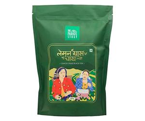 The Pahadi Story Lemon Grass Tea 450gm Assam Black CTC Tea with Lemongrass Leaves, 100% Natural Ingredients Chai Patti is Perfect Blend of Premium CTC and Fresh Lemongrass