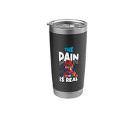 The Pain Is Real - Brique de construction amusante Gobelet isotherme en acier inoxydable double paroi