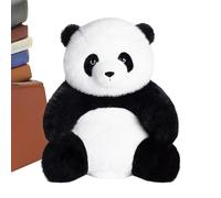 The Pandy - Peluche De Panda Réaliste | Émotive sur Demande - Peluche Douce Assis Jouet Panda, Doux Plush Plush Décorations De Compagnons Émotionnels pour Garçons