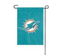 The Party Animal NFL Miami Dolphins NFL Drapeau de jardin Aqua, 45,7 x 31,8 cm