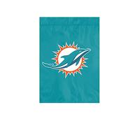 The Party Animal NFL Miami Dolphins NFL Drapeau de jardin Aqua, 45,7 x 31,8 cm