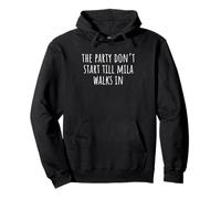 The Party Don't Start Till Mila Walks in Sweat à Capuche