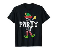 The Party Elf - Funny Matching Family Group Christmas T-Shirt Graphique avec Valeur