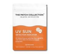 The Patch Collection Lot de 36 patchs pour indicateur de détection solaire UV | Hydrocolloïde, Teinture violette photochromique
