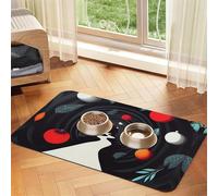 The Path Through The Dense Forest Tapis d'alimentation pour animaux de compagnie - Nappe en cuir absorbant - Imperméable - Pas de taches - Séchage rapide - Antidérapant - 45 x 30 cm