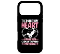 The Path to My Heart is Paved with German Shepherd Paw Print Coque pour iPhone 17 Pro Max