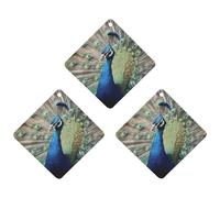 The Peacock Lot de 3 désodorisants à suspendre pour voiture, maison, bureau, style blanc