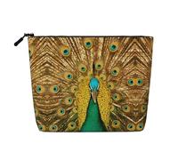 The Peacock Opens its Screen Pattern Cosmetic Bag Suitable for Daily Storage, Travel and Business Trips.