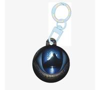The Peak in Blue Eyes Médaille ronde en acrylique durable et élégante, parfaite pour les petits et grands animaux de compagnie