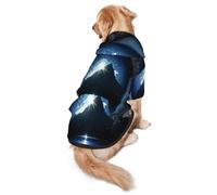 The Peak in Blue Eyes Sweat à capuche pour chien en polyester doux et respirant pour chiens de taille moyenne et grande