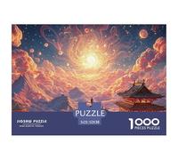 The Peak of an Alpine Mountain 1000 Pcs Découpe Précise Puzzle Colorful Cloudscape Famille Jigsaw Jouet Éducatif pour Adultes 52x38cm/1000pcs