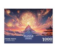 The Peak of an Alpine Mountain 1000 Pièces Découpe Précise Puzzle Surreal Landscape Amusant Jigsaw Jouet Éducatif Déco pour Amis 38x26cm/1000pcs