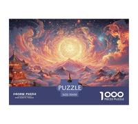 The Peak of an Alpine Mountain 1000 Pièces Découpe Précise Puzzle Surreal Landscape Vibrant Jigsaw Déco Maison pour Enfants 70x50cm/1000pcs