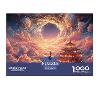 The Peak of an Alpine Mountain 1000 Pièces Découpe Précise Puzzle Traditional Chinese Architecture Amusant Jigsaw Déco Maison pour Amis 52x38cm/1000pcs