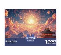 The Peak of an Alpine Mountain 1000 Pièces Papier Premium Puzzle Colorful Cloudscape Stimulant Jigsaw Jouet Éducatif pour Adultes 38x26cm/1000pcs