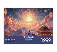 The Peak of an Alpine Mountain 1000 Pièces Puzzles Colorful Cloudscape Images Vibrantes Puzzle pour Adultes Jouets De Défi Familial 70x50cm/1000pcs