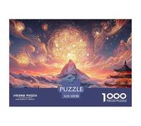The Peak of an Alpine Mountain 1000 Pièces Puzzles Surreal Landscape Soulage Le Stress Puzzle pour Adultes Jeu Familial 52x38cm/1000pcs