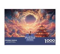 The Peak of an Alpine Mountain 1000 Pièces Puzzles Traditional Chinese Architecture Défiant Et Éducatif Puzzle pour Adultes Jeu De Défi Difficile 38x26cm/1000pcs