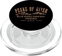 The Peaks of Otter Blue Ridge Parkway VA Design Vieilli PopSockets PopGrip pour MagSafe