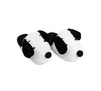 The Peanuts Snoopy 3D Pantoufles à oreilles branlantes pour femmes et hommes - Pantoufles unisexes Blanc Noir (Blanc, Système de taille de chaussures UE, Adulte, Femme, Numérique (de/à), M, 35, 37)
